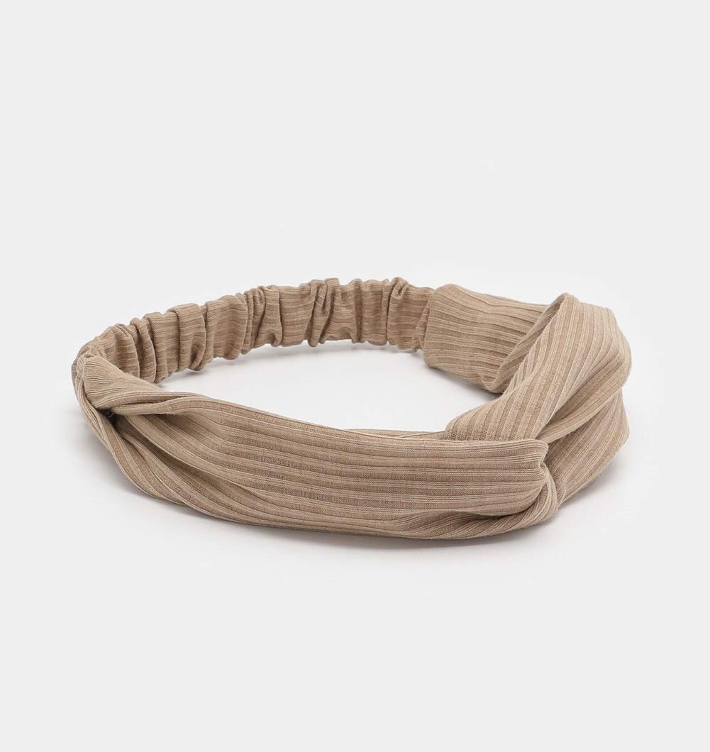 Huachi Hairband for Women's Hair, 8pcs Elastic Headbands for Women, Solid Color, Ribbed Knitting, Soft, Non-slip, Stretchy, Breathable, Suitable for Any Occasions, Hair Styling Accessories - Image 6