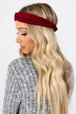 Huachi Hairband for Women's Hair, 8pcs Elastic Headbands for Women, Solid Color, Ribbed Knitting, Soft, Non-slip, Stretchy, Breathable, Suitable for Any Occasions, Hair Styling Accessories - Image 7