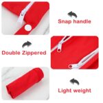 Angel Love Wet Bags, 2 Pack Baby Cloth Diaper Wet/Dry Bags with Two Zippered Pockets, Travel, Beach, Pool, Gym Bag for Swimsuits or Wet Clothes, Waterproof Washable Reusable, L212213 - Image 4