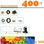 Classic Bricks Wheels and Axles Sets, Over 400pcs Car Parts and Pieces Tires, Educational Building Kits Toys - Image 3