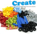Classic Bricks Wheels and Axles Sets, Over 400pcs Car Parts and Pieces Tires, Educational Building Kits Toys - Image 4