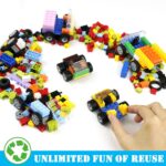 Classic Bricks Wheels and Axles Sets, Over 400pcs Car Parts and Pieces Tires, Educational Building Kits Toys - Image 6