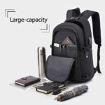 WENIG Anti-Theft Travel Laptop Backpack with USB Charging Port Lock,Water Resistant Slim Work Computer Bag for Men College Bookbags Fits 15.6 Inch Laptop - Image 4