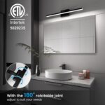 VOLISUN Modern Bathroom Vanity Light 24 inch, Rotatable, 14W Dimmable 5CCT Led Bathroom Light Fixture Over Mirror, Black Bar Vanity Light for Bathroom Mirror Restroom-ETL Certificated - Image 3