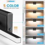 VOLISUN Modern Bathroom Vanity Light 24 inch, Rotatable, 14W Dimmable 5CCT Led Bathroom Light Fixture Over Mirror, Black Bar Vanity Light for Bathroom Mirror Restroom-ETL Certificated - Image 4