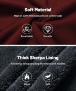 Little Beauty Fleece Hoodies for Men Winter Thick Jackets Sherpa Lined Zip Up Sweatshirt With Kanga Pocket - Image 6