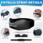 Silicone Patellar Tendon Support Strap, Adjustable Non-Slip Patella Band Stabilizer Knee Brace for Jumpers Knee, Tendonitis, Basketball, Volleyball, Squats, Gray - Image 3