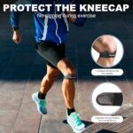 Silicone Patellar Tendon Support Strap, Adjustable Non-Slip Patella Band Stabilizer Knee Brace for Jumpers Knee, Tendonitis, Basketball, Volleyball, Squats, Gray - Image 8