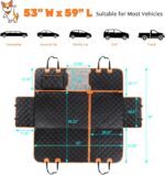 URPOWER 6-in-1 Dog Car Seat Cover for Back Seat, Waterproof Dog Car Hammock with Mesh Window, Non-Slip Pet Backseat Protector for Cars, Trucks and SUVs - Image 7