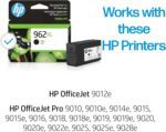 HP 962XL Black High-yield Ink Cartridge for HP Printers | Works with Printer Series: OfficeJet 9010, Pro 9010, 9020 | Eligible for Instant Ink | 3JA03AN - Image 3