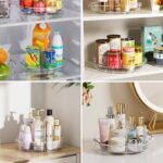 LAMU 3 Pack Lazy Susan Organizer Turntable for Cabinet, Rotating Condiment Organizer for Kitchen Pantry Organizers and Storage, Table Top, Fridge, Countertop, Spice Organization, 9.25'' 10.6'' 12'' - Image 6