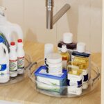 LAMU 3 Pack Lazy Susan Organizer Turntable for Cabinet, Rotating Condiment Organizer for Kitchen Pantry Organizers and Storage, Table Top, Fridge, Countertop, Spice Organization, 9.25'' 10.6'' 12'' - Image 8