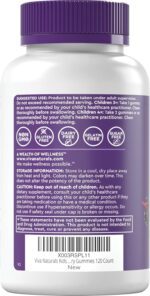 Viva Naturals Sugar-Free Sambucus Elderberry Gummies for Kids, 8-in-1 Children Immune Support with Vitamin C & Zinc – Chewable, Vegan & Gluten-Free (120 Count) for Daily Wellness - Image 10