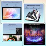 Tablet 10 inch Android 14, Octa-Core, 10GB RAM 64GB ROM 1TB Expandable, Widevine L1, 1280x800 IPS Touchscreen, BT 5.4, Dual Camera with Flash (Black) - Image 8