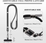 Phone Lanyard - 2 x Adjustable Phone Neck Strap,2 x Phone Patches,Universal Crossbody Cell Phone Lanyard for Travel Essentials,Compatible with Most Smartphones - Image 3