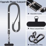 Phone Lanyard - 2 x Adjustable Phone Neck Strap,2 x Phone Patches,Universal Crossbody Cell Phone Lanyard for Travel Essentials,Compatible with Most Smartphones - Image 6