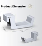NexiGo PS5 Headphone Holder, [Minimalist Design] Mini Headphone Hanger with Supporting Bar, for Sony PlayStation 5 Gaming Headset, White - Image 5