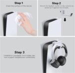 NexiGo PS5 Headphone Holder, [Minimalist Design] Mini Headphone Hanger with Supporting Bar, for Sony PlayStation 5 Gaming Headset, White - Image 6