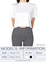 MAX ALLIE Women's Ultra Soft Cropped T Shirt Crew Neck Tees Casual Loose Fit Basic Lightweight - Image 5