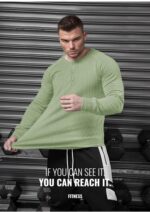 Muscle Cmdr Men's Stretch Henley T Shirts Slim Fit Short & Long Sleeve Casual Stylish Tee Business Top - Image 3