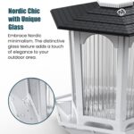 Solar Bird Feeders for Outdoors Hanging - Attract Wild Birds & Cardinals, Elegant Minimalist Design, Garden Décor, Unique Gift - Image 9