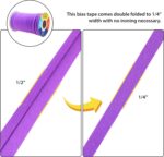 Mandala Crafts 55 Yards 1/4 Inch Violet Double Fold Bias Tape for Sewing - Bias Binding Tape for Quilting Binding, Hemming, Seam, and Fabric Piping - Image 4
