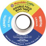 Mandala Crafts 55 Yards 1/4 Inch Violet Double Fold Bias Tape for Sewing - Bias Binding Tape for Quilting Binding, Hemming, Seam, and Fabric Piping - Image 5