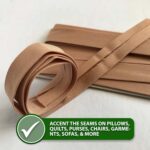 Mandala Crafts 55 Yards 1/4 Inch Violet Double Fold Bias Tape for Sewing - Bias Binding Tape for Quilting Binding, Hemming, Seam, and Fabric Piping - Image 7