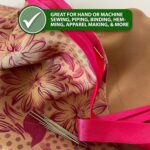 Mandala Crafts 55 Yards 1/4 Inch Violet Double Fold Bias Tape for Sewing - Bias Binding Tape for Quilting Binding, Hemming, Seam, and Fabric Piping - Image 8