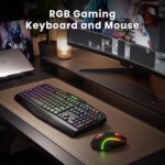 Redragon S101M-KS Gaming Keyboard and Mouse Wireless with Tri-Mode, RGB Keyboard and 4800 DPI Gaming Mouse, 10 Independent Multimedia Keys for Wins, PC, Computer, Wireless S101 Ideal for Gamer - Image 4