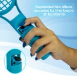 Orzly Switch Sports Games 2024 Accessories Bundle Pack for Nintendo Switch & Switch OLED with Tennis Rackets, Golf Clubs, Chambara Swords, Soccer Leg Straps & Joycon Grips - With Carry Bag - Image 9