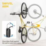 monTEK Swivel Bike Wall Mount, Bike Hangers for Garage, Space-Saving Vertical Bike Rack, Sturdy Bike Storage Rack Holds Up to 66lbs, Easy to Install, 4 Pack - Image 4