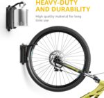 monTEK Swivel Bike Wall Mount, Bike Hangers for Garage, Space-Saving Vertical Bike Rack, Sturdy Bike Storage Rack Holds Up to 66lbs, Easy to Install, 4 Pack - Image 5