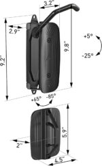 monTEK Swivel Bike Wall Mount, Bike Hangers for Garage, Space-Saving Vertical Bike Rack, Sturdy Bike Storage Rack Holds Up to 66lbs, Easy to Install, 4 Pack - Image 8