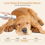 Dogs Hair Clippers Grooming Kit with Nail Grinder, 4 in 1 Cordless Electric Trimmer Low Noise USB Pet Clippers for Dogs Cat,Grooming Paws, Eyes, Ears, Face,Matted Hair - Image 4