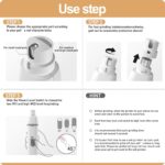 Dogs Hair Clippers Grooming Kit with Nail Grinder, 4 in 1 Cordless Electric Trimmer Low Noise USB Pet Clippers for Dogs Cat,Grooming Paws, Eyes, Ears, Face,Matted Hair - Image 5