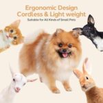 Dogs Hair Clippers Grooming Kit with Nail Grinder, 4 in 1 Cordless Electric Trimmer Low Noise USB Pet Clippers for Dogs Cat,Grooming Paws, Eyes, Ears, Face,Matted Hair - Image 7