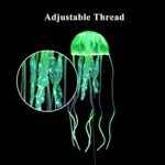 Lpraer 6 Pieces Glow Aquarium Ornaments Artificial Glow Floating Jellyfish Seahorse Anemones Silicone Simulation Fish Tank Decorations for Fish Tank - Image 4
