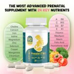 Prenatal Vitamins for Women Postnatal Multivitamin with Folic Acid DHA Choline for Pregnant and Breastfeeding Women Niacinamide Biotin and Minerals 27 in 1 Supplement 90 Capsules-30 Servings - Image 8