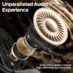 Monster Open Ear AC210 Headphones, Bluetooth 5.4 Earphones Stereo Sound, Wireless Headphones 30 Hours Playback, Type-C Charging, HD Clear Calls, Touch Control, IPX5 Waterproof Open Ear Earbuds,Black - Image 4
