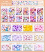 Danrun Charms Bracelet Making Kit for Girls 8-12, Cute Beads for Jewelry Making Kit for Kids Girls, Arts and Crafts for Kids Ages 6-8, Birthday Gifts for Girls Ages 5 7 9 10 11 12 for Toy Jewelry - Image 4