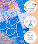 Danrun Charms Bracelet Making Kit for Girls 8-12, Cute Beads for Jewelry Making Kit for Kids Girls, Arts and Crafts for Kids Ages 6-8, Birthday Gifts for Girls Ages 5 7 9 10 11 12 for Toy Jewelry - Image 5