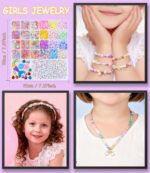 Danrun Charms Bracelet Making Kit for Girls 8-12, Cute Beads for Jewelry Making Kit for Kids Girls, Arts and Crafts for Kids Ages 6-8, Birthday Gifts for Girls Ages 5 7 9 10 11 12 for Toy Jewelry - Image 7