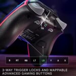 PowerA Advantage Wired Controller for Xbox Series X|S with Lumectra - Black, gamepad, wired video game controller, gaming controller, works with Xbox One and Windows 10/11, officially licensed - Image 5