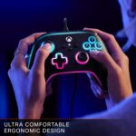 PowerA Advantage Wired Controller for Xbox Series X|S with Lumectra - Black, gamepad, wired video game controller, gaming controller, works with Xbox One and Windows 10/11, officially licensed - Image 7