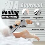 Plantar Fasciitis Night Splint, Night Splint Plantar Fasciitis for Women And Men, Upgrade Adjustable Splint Not Affect Sleep for Achilles Tendinitis Flat Arch Foot Drop (Gray) - Image 4