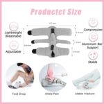 Plantar Fasciitis Night Splint, Night Splint Plantar Fasciitis for Women And Men, Upgrade Adjustable Splint Not Affect Sleep for Achilles Tendinitis Flat Arch Foot Drop (Gray) - Image 8