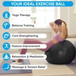 APEXUP Yoga Ball Exercise Ball Anti Slip Heavy Duty for Fitness, Balance & Core Workout - Image 6