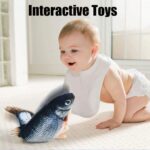Electric Moving Fish Interactive Plush Toys - Image 7