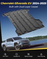 3W Trunk Bed Mat Fit for Silverado EV/GMC Sierra EV/Sierra EV Denali 2024 2025 All Weather TPE Custom Fit Bed Liner for Silverado EV/GMC Sierra EV/Sierra EV Denali - Image 3